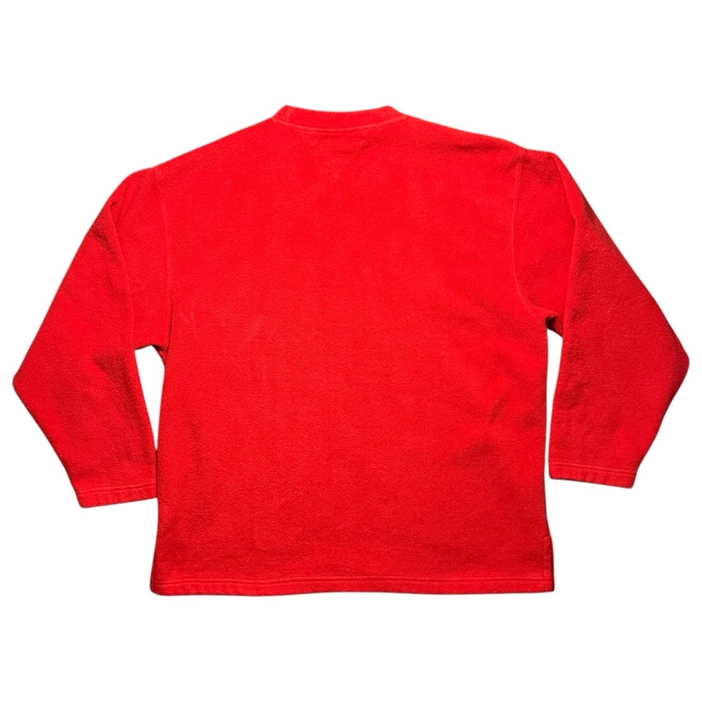 Tommy Hilfiger Vintage Red Fleece Pullover Sweater Size M - Picture 2 of 4